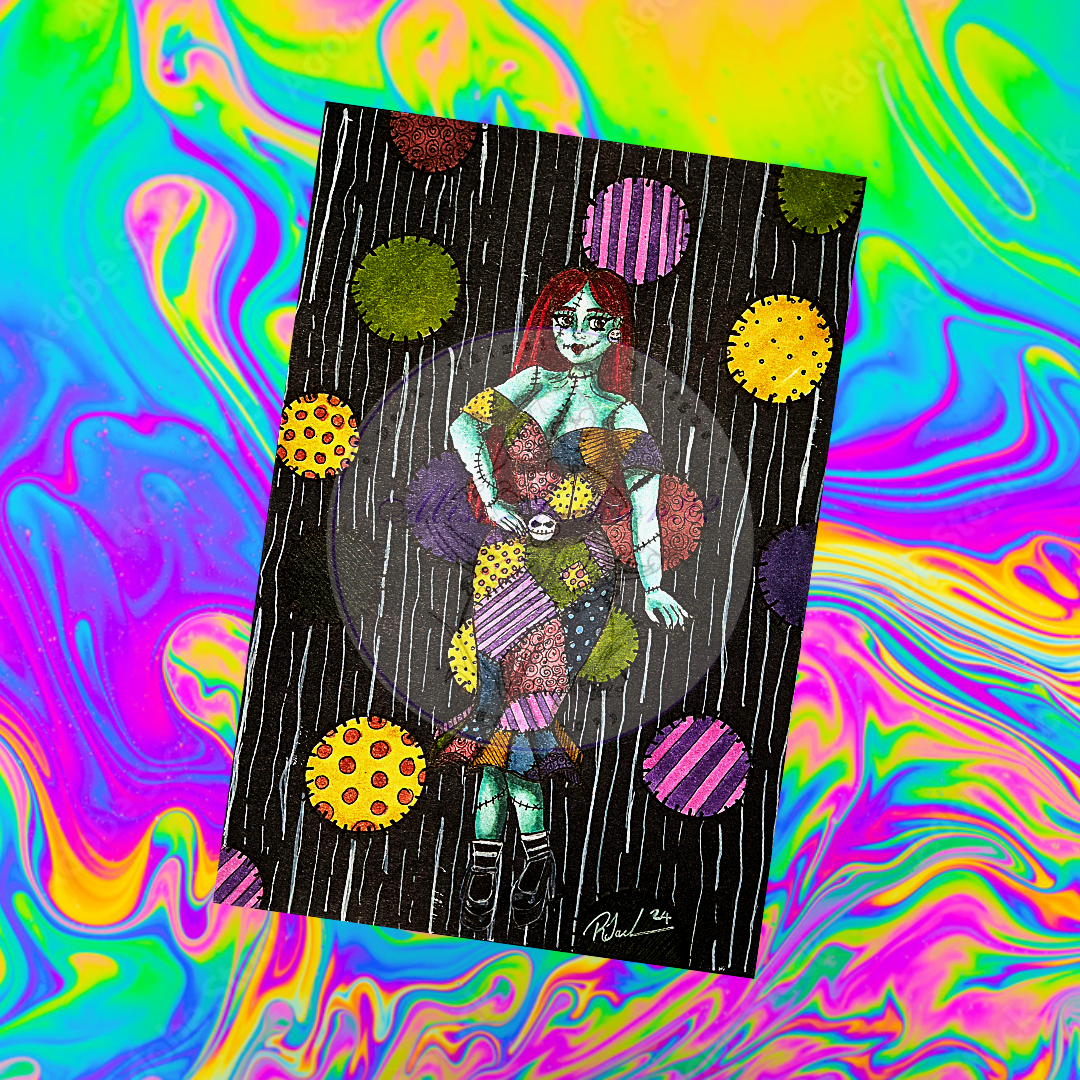 A5 pin up sally original fan art
