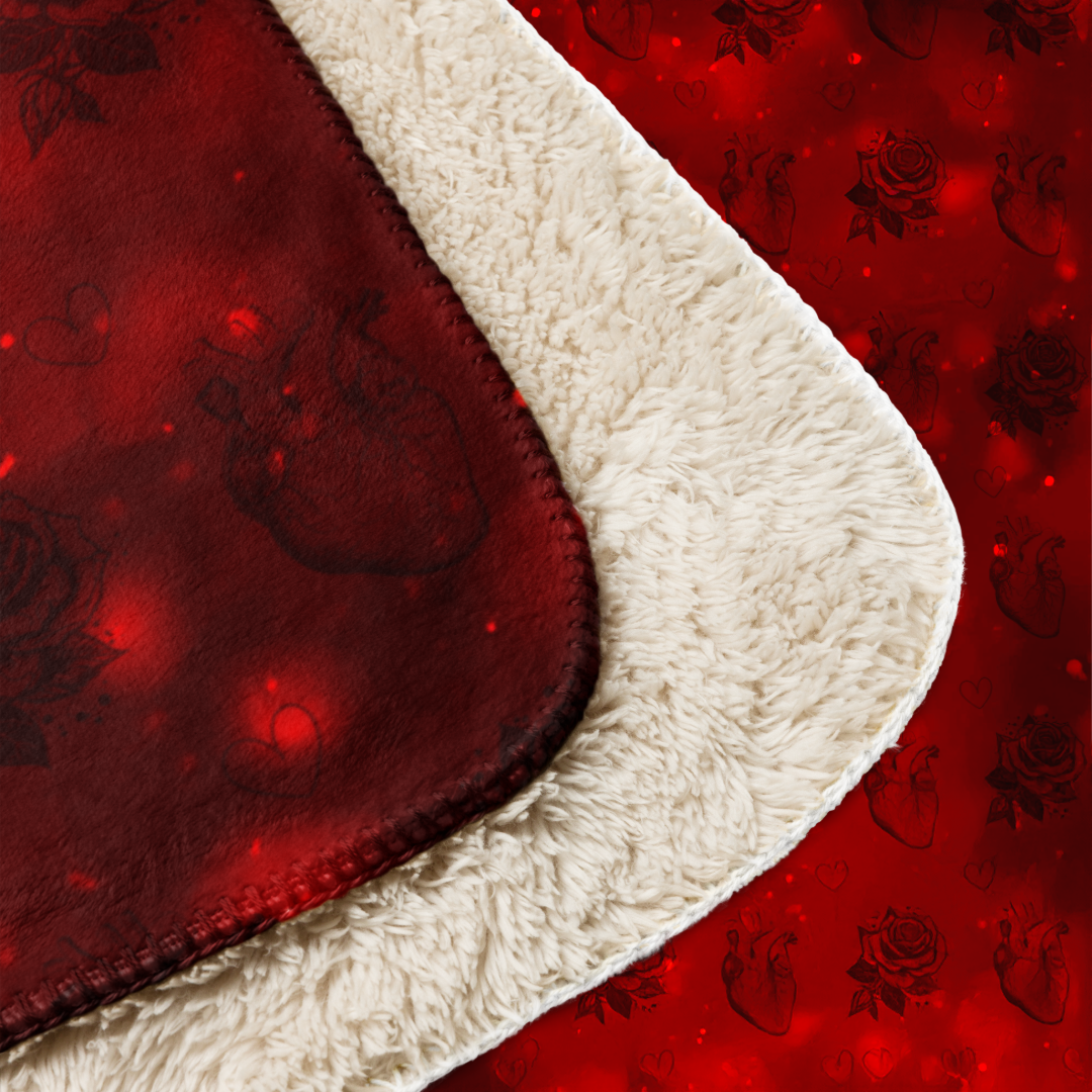 Be mine Valentine Sherpa blanket