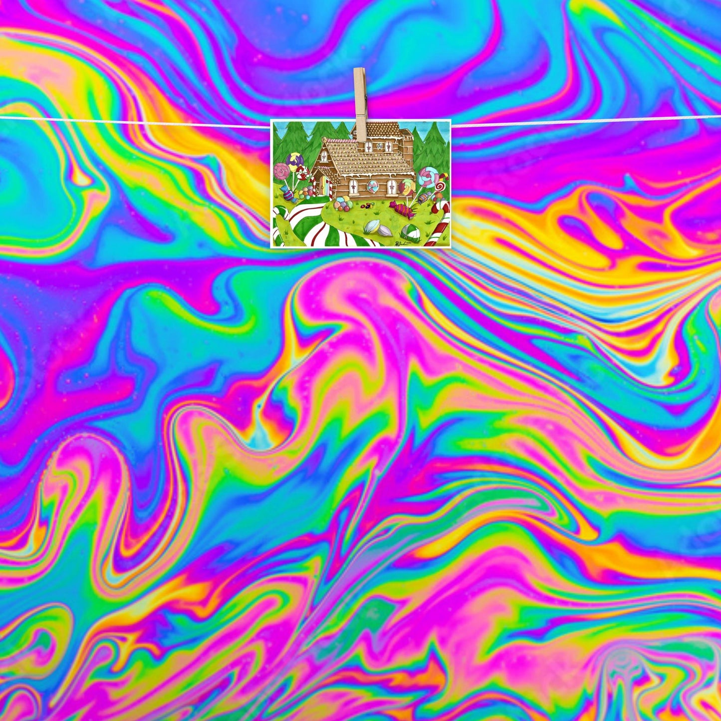 candy land Christmas print
