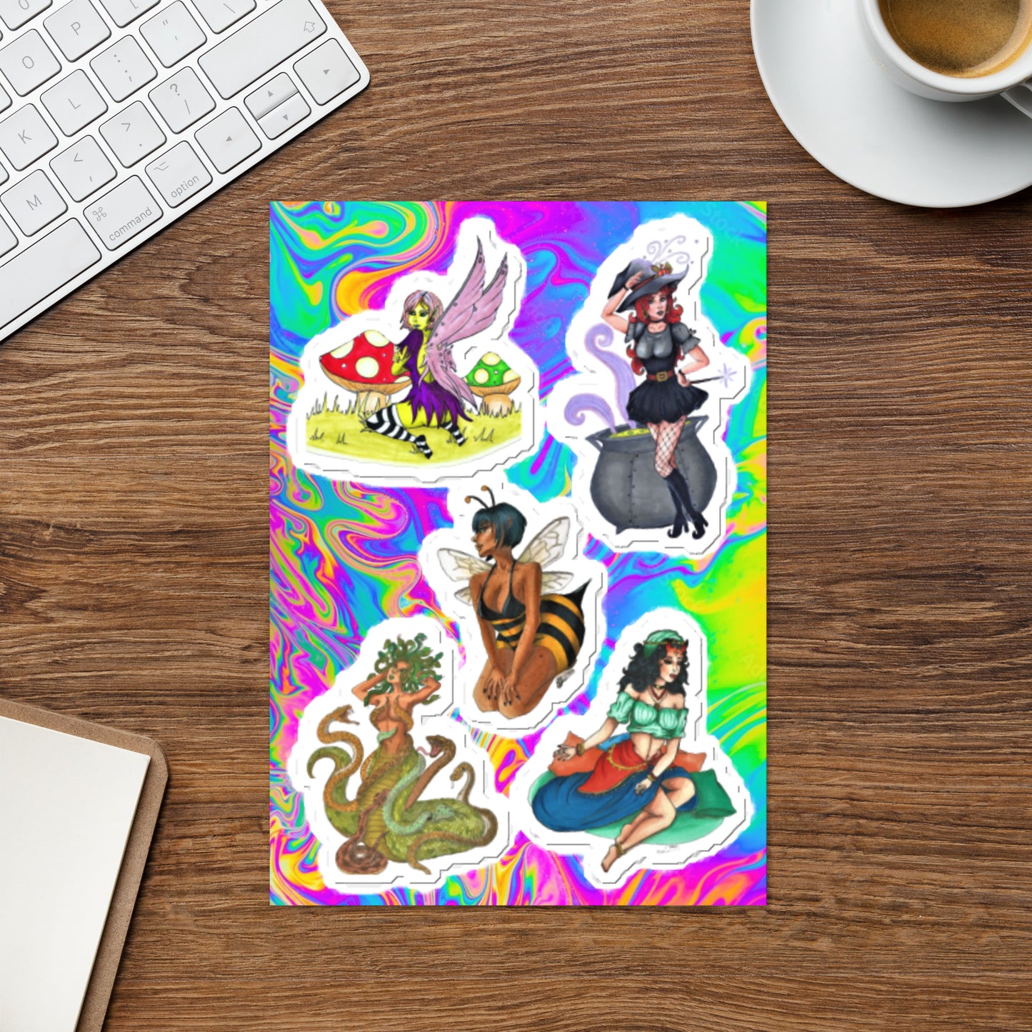 pin-up Sticker sheet