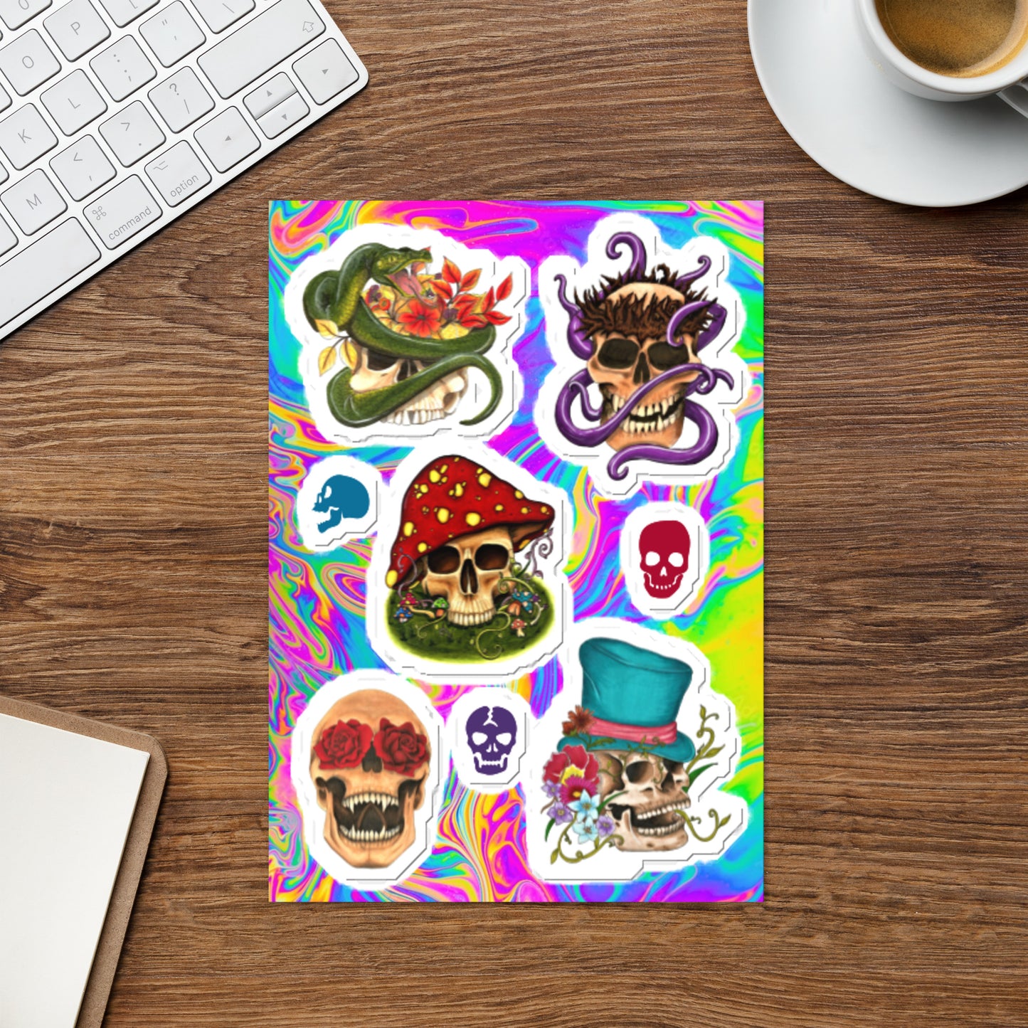 skull 2 Sticker sheet