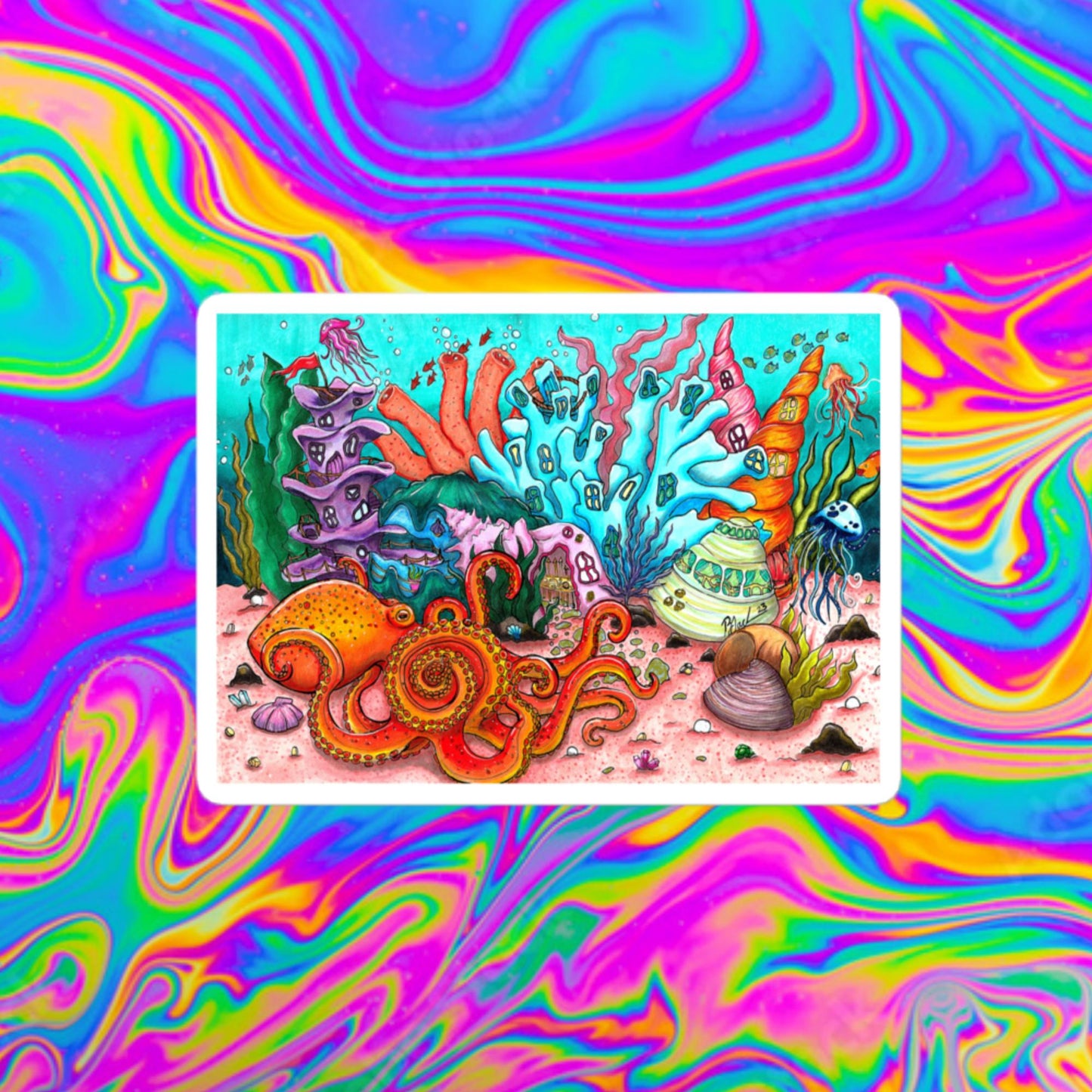 Underwater kingdom Bubble-free stickers