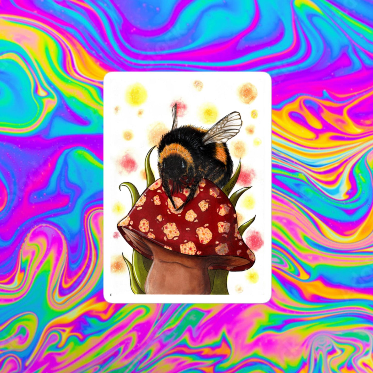 Alberto Bee Bubble-free stickers