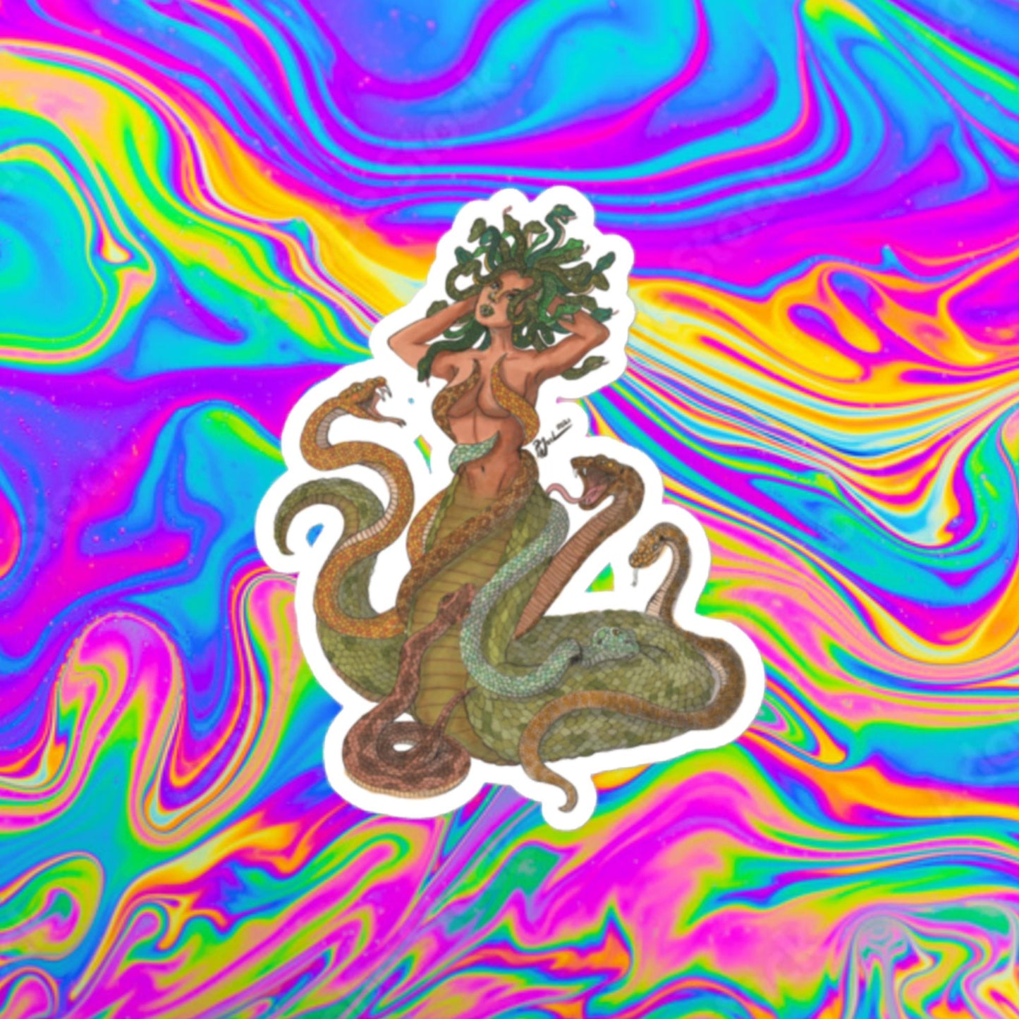 Medusa Bubble-free stickers