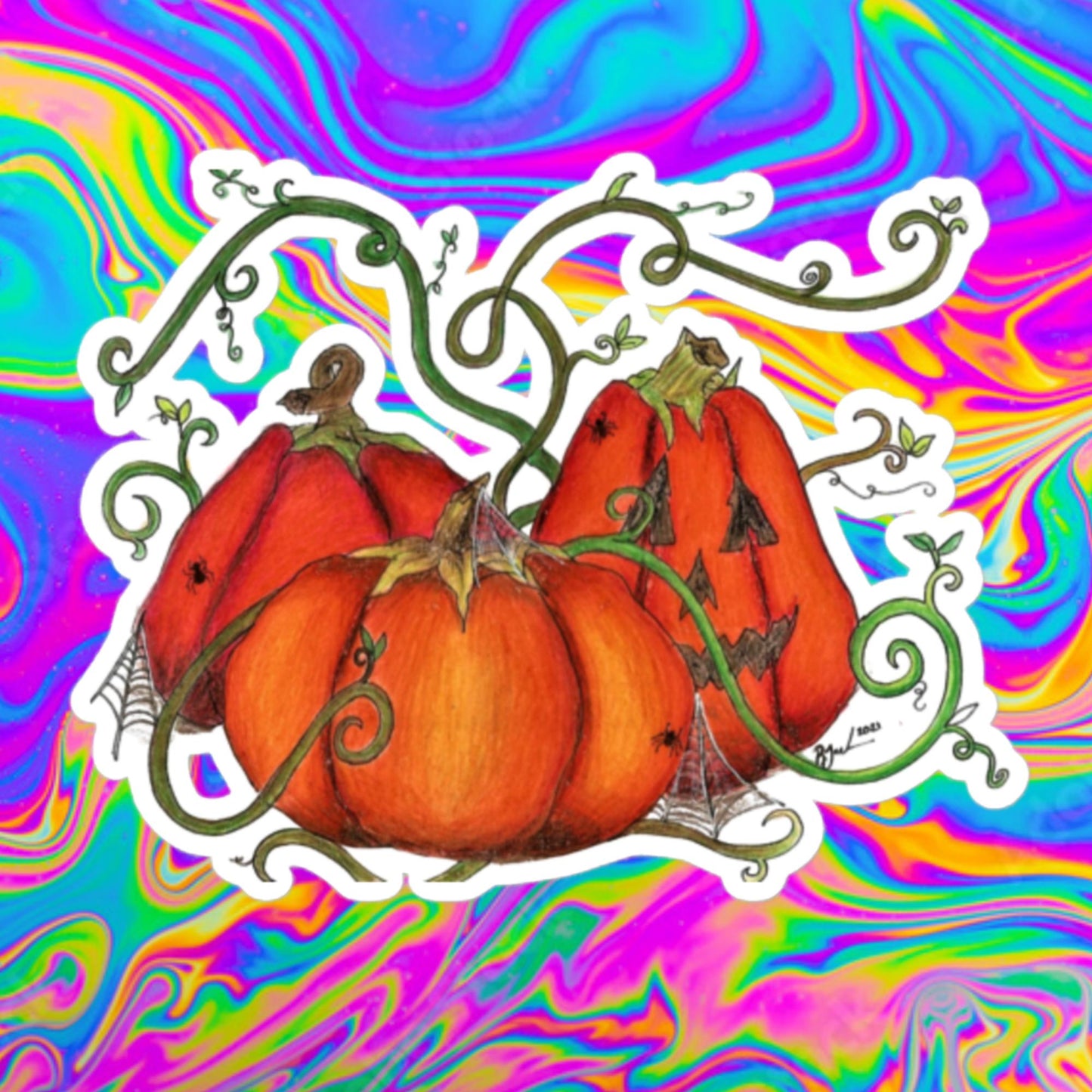 pumpkin patch Bubble-free stickers