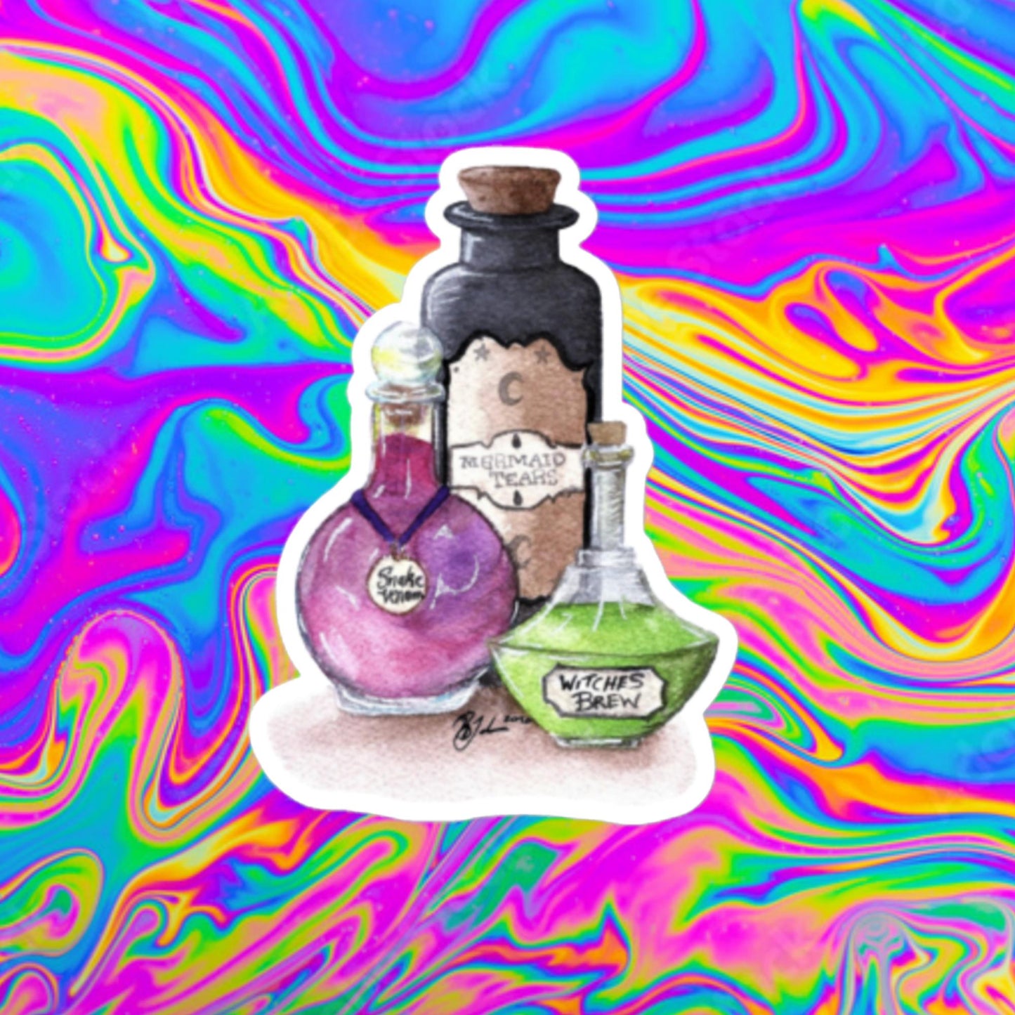 potion bottles Bubble-free stickers
