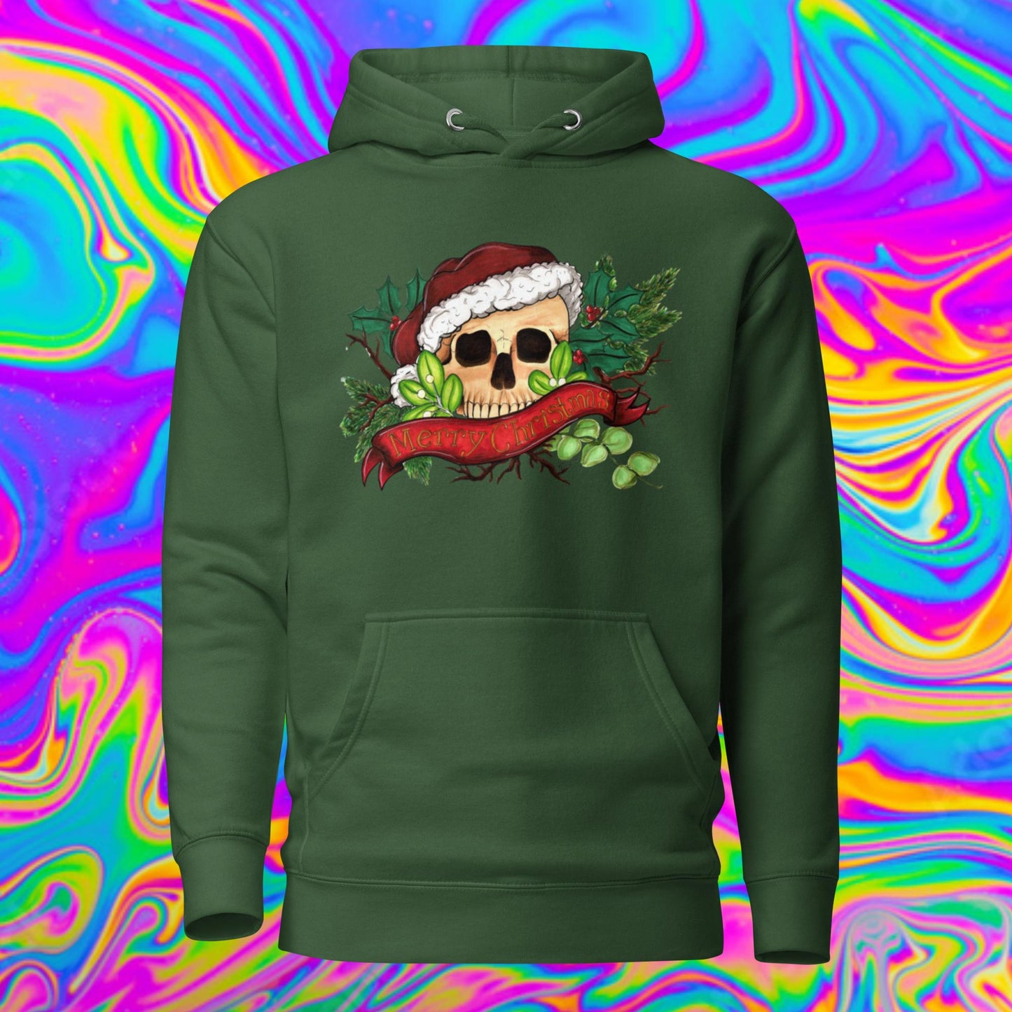 Merry Christmas skull Hoodie