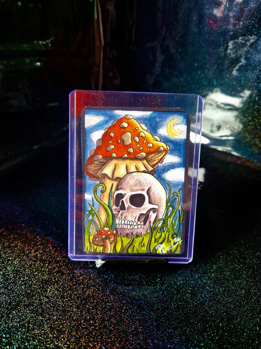 (Original) Morbid whimsy art card