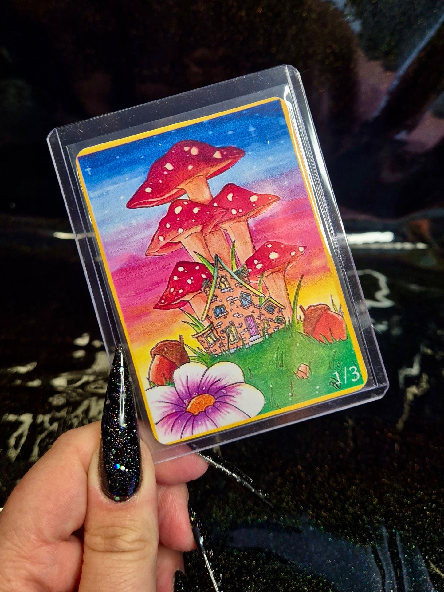 (Limited) ACEO "under the mushroom caps"