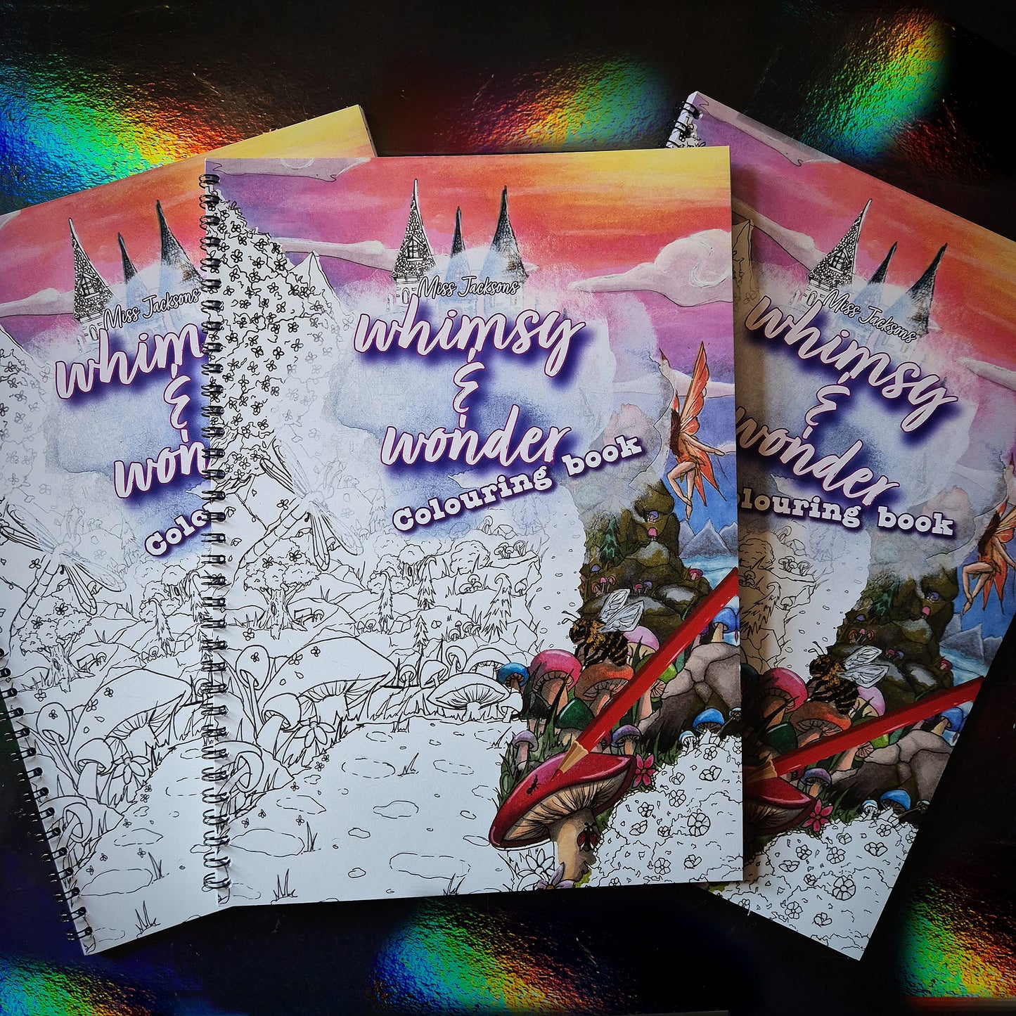 Miss Jackson's Whimsy and wonder colouring book