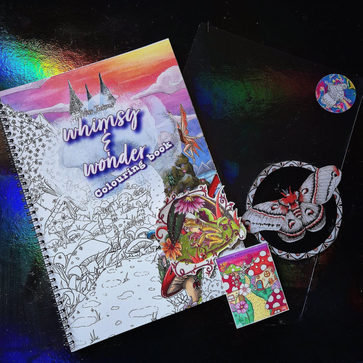 Miss Jackson's Whimsy and wonder colouring book