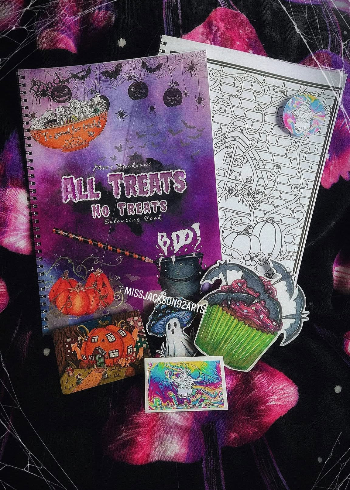 All Treats No Tricks Colouring book (cover typo)