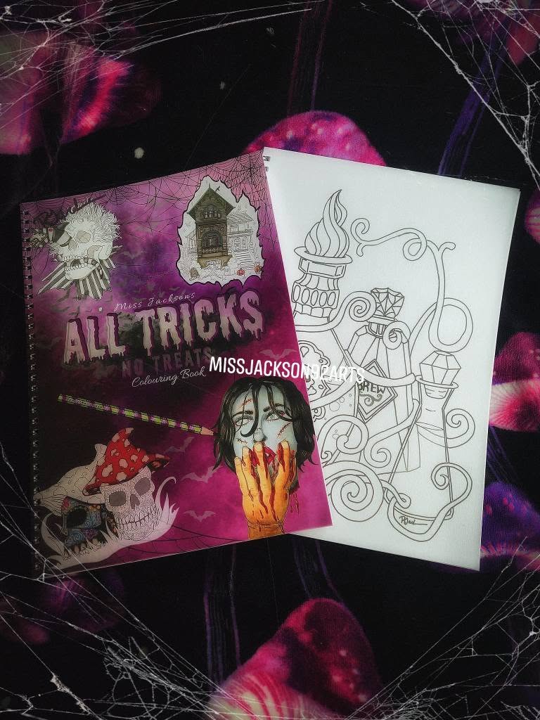 All Tricks no Treats colouring book