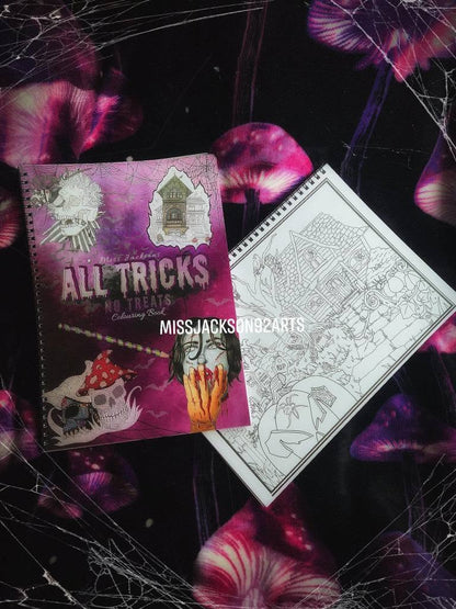 All Tricks no Treats colouring book