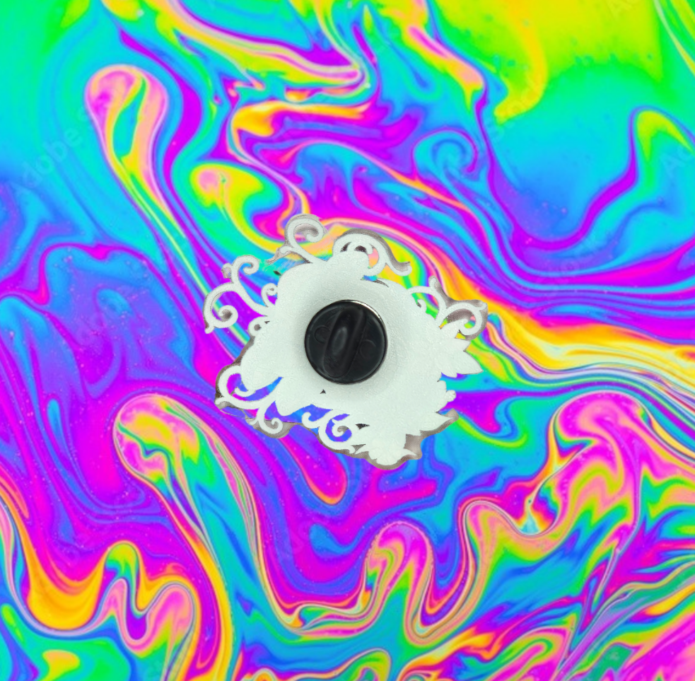 Skull Trip acrylic pin