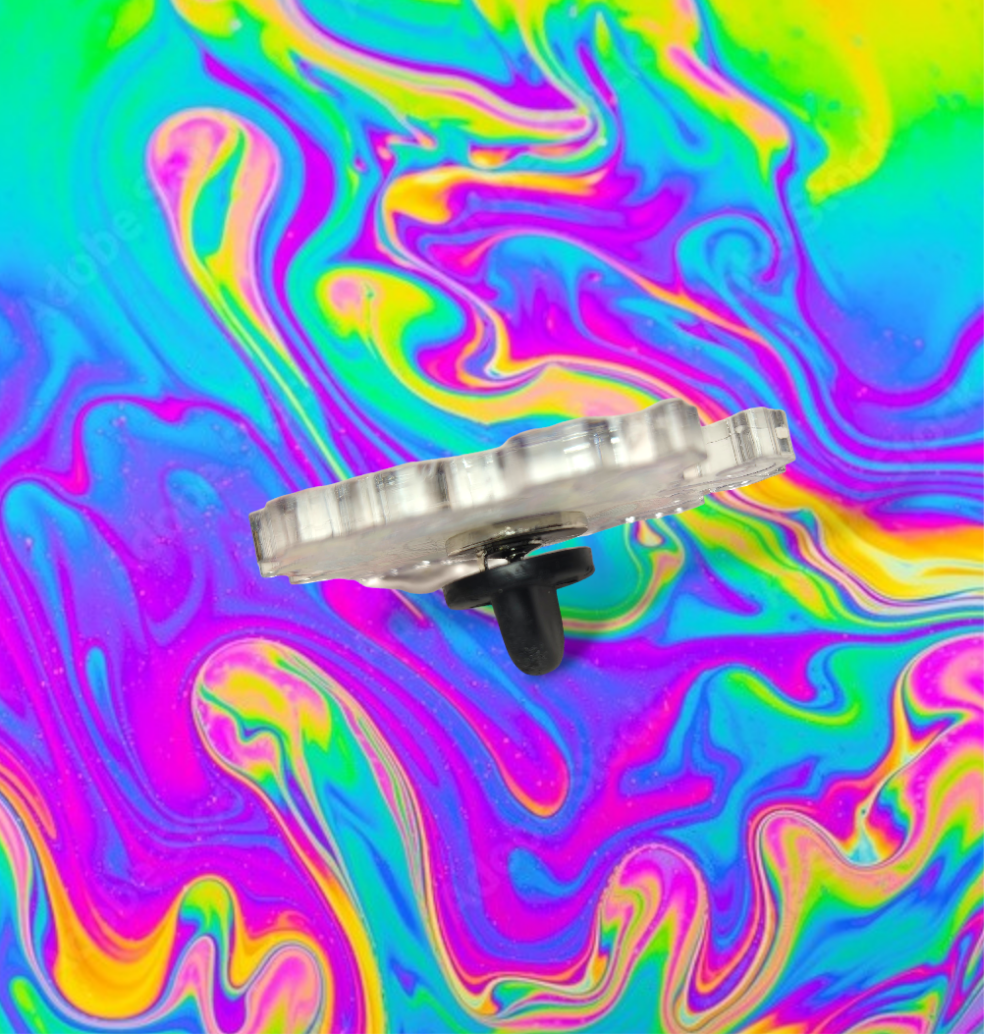 Skull Trip acrylic pin