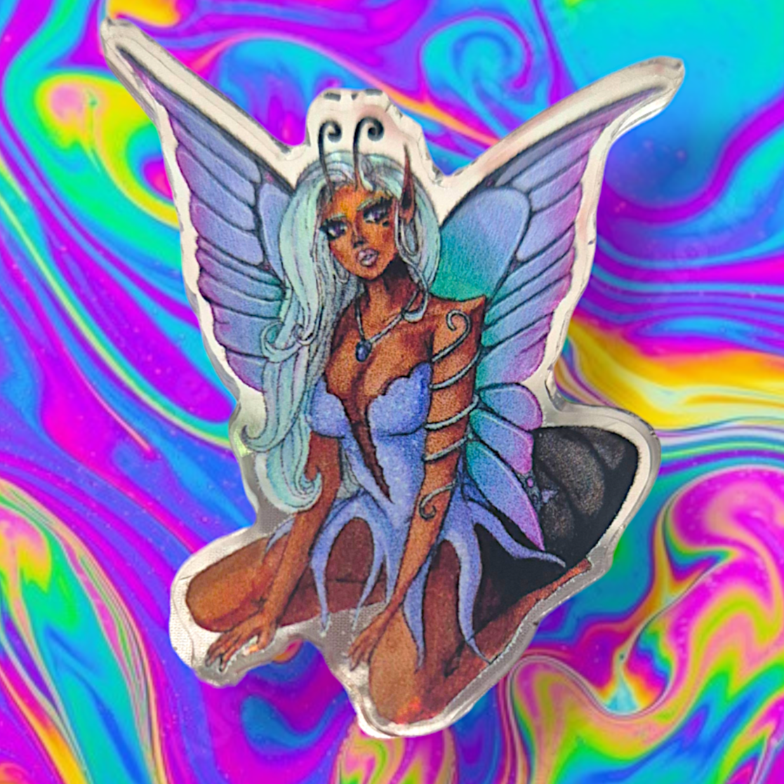 Beautifly acrylic pin