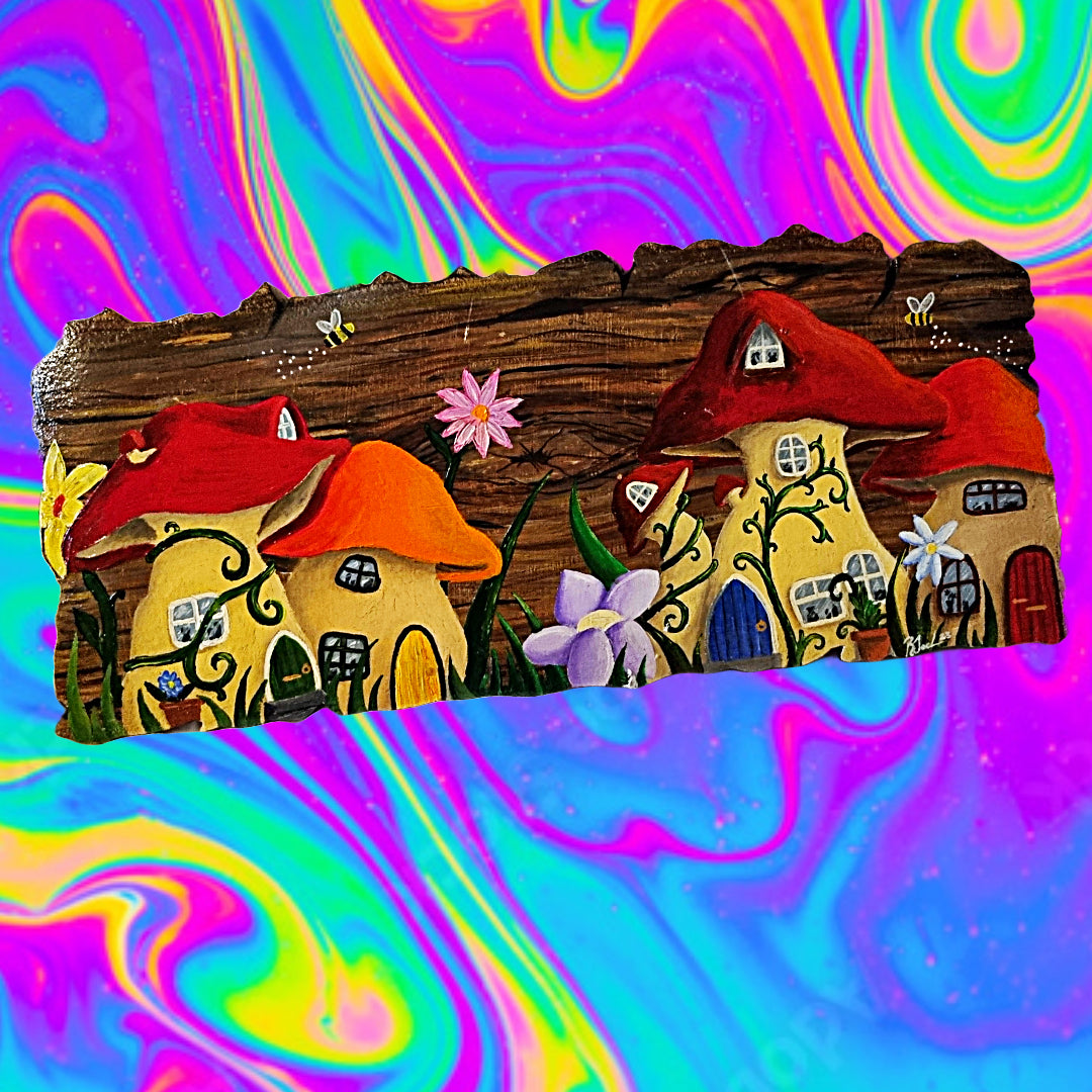 Little mushroom row