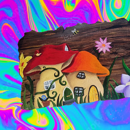 Little mushroom row