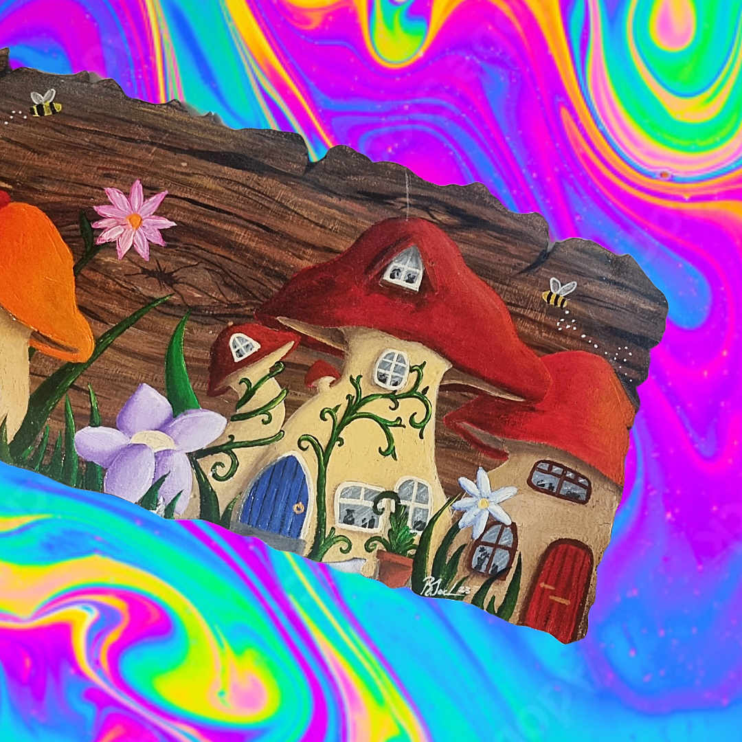 Little mushroom row