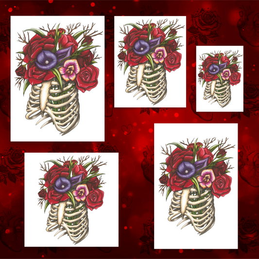 Rib vase print