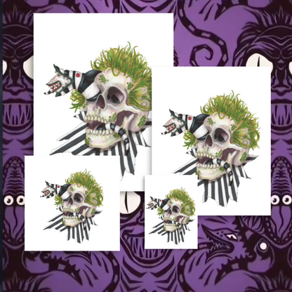 Beetle Skull Print