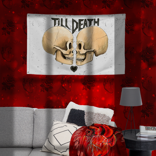 Till death fabric print