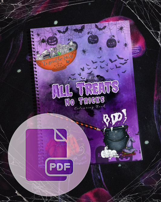 PDF All Treats no Tricks colouring book