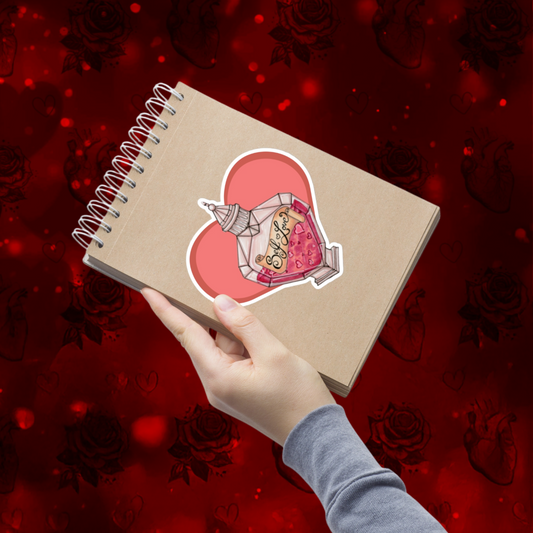 Self love potion with heart Bubble-free stickers