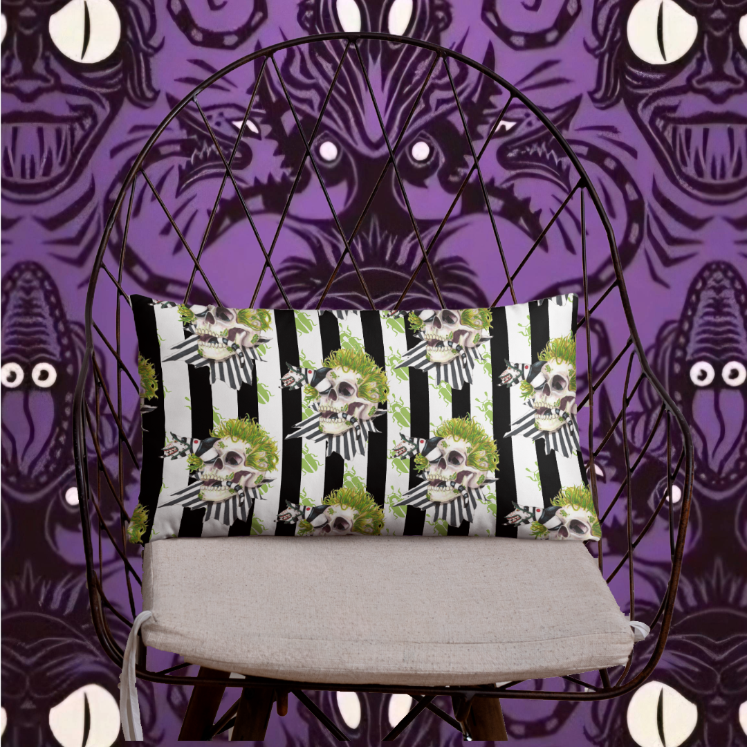 Beetle skull Pillow