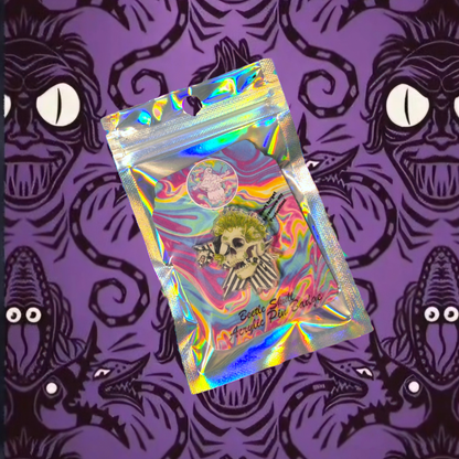 Beetle Skull Acrylic pin
