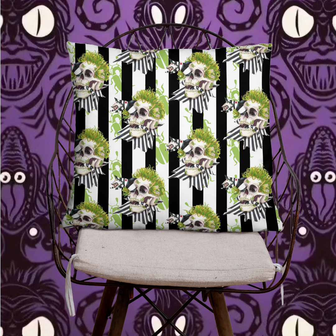 Beetle skull Pillow
