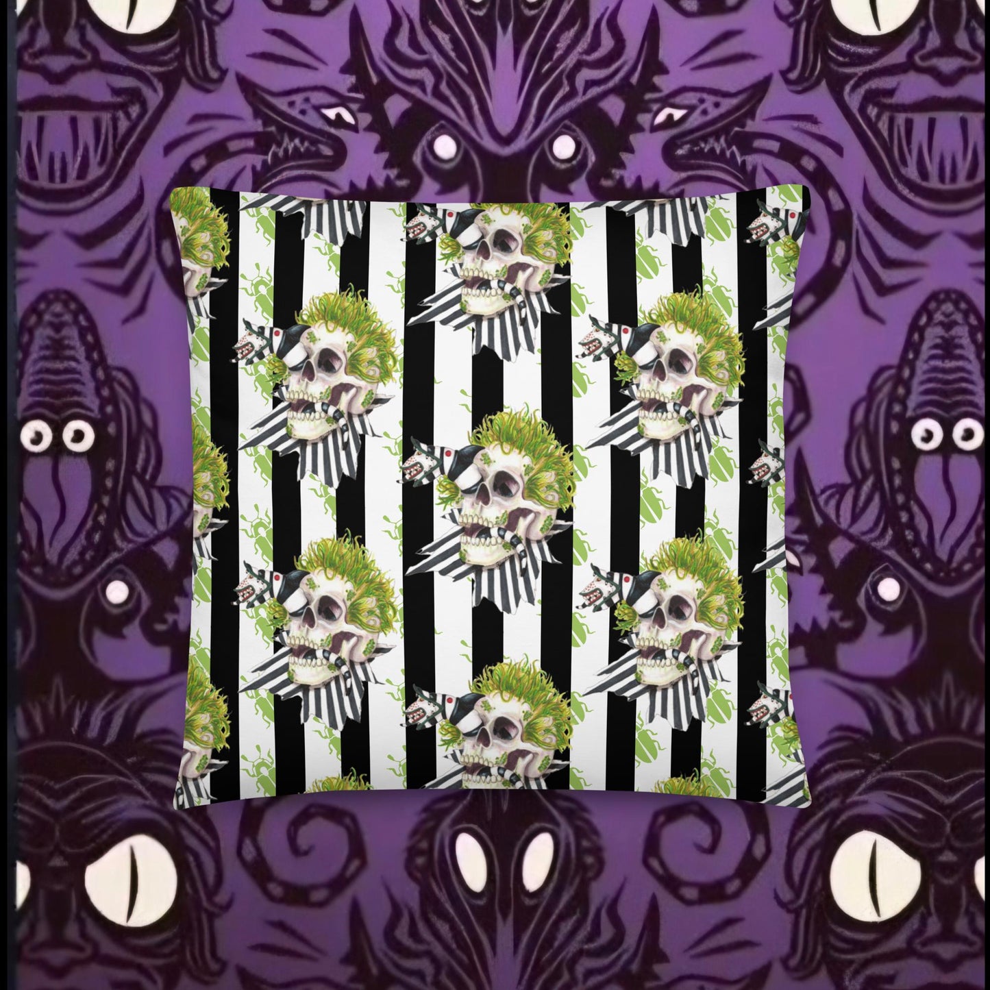 Beetle skull Pillow