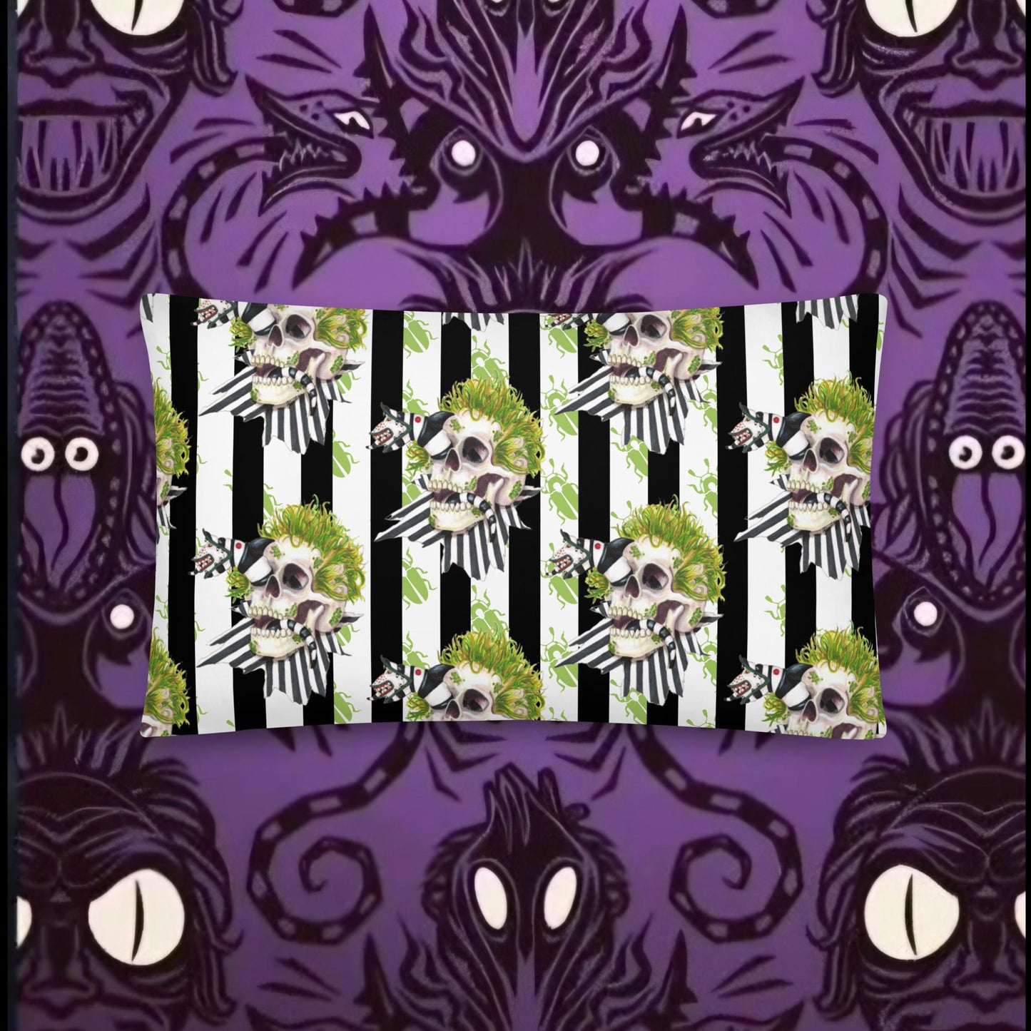 Beetle skull Pillow