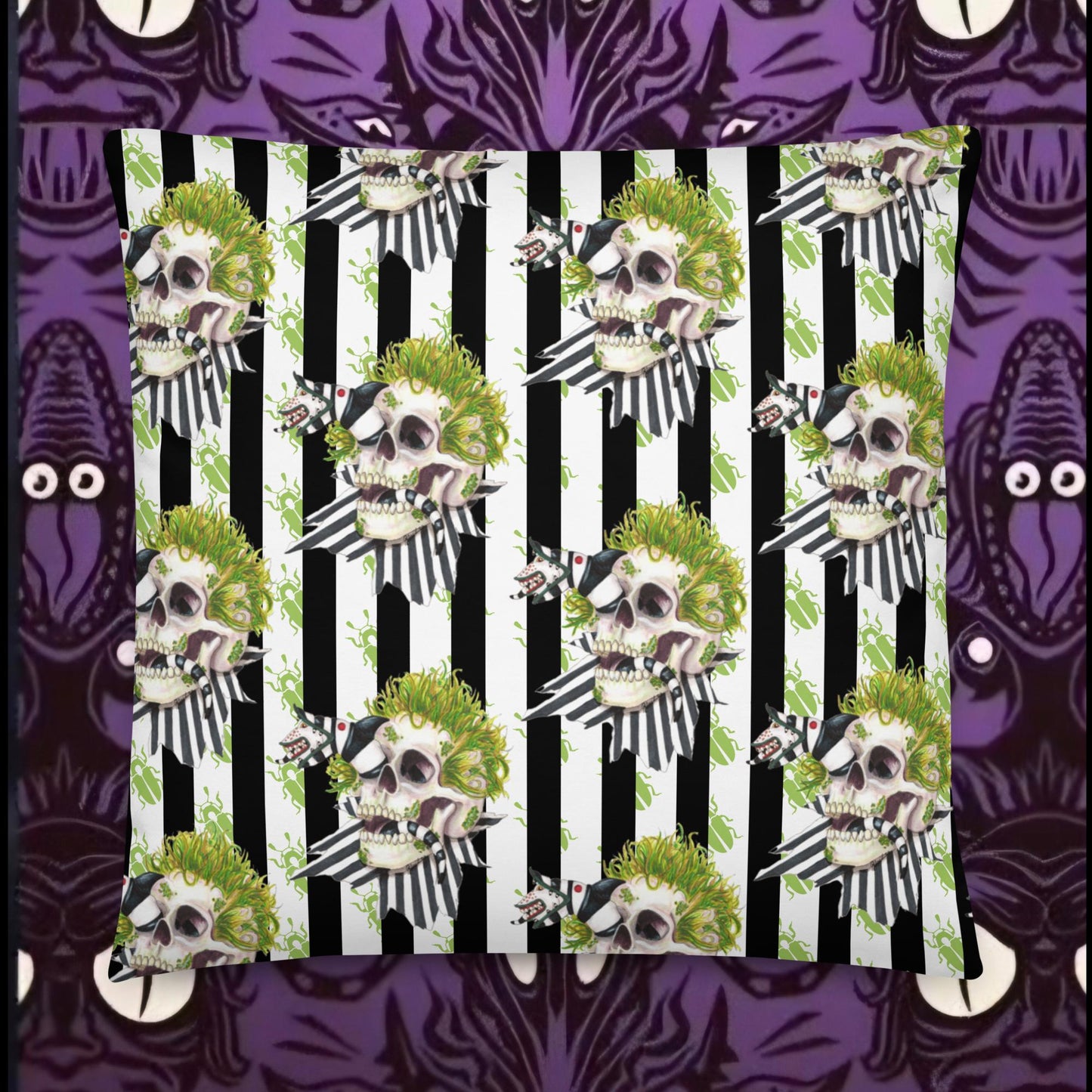Beetle skull Pillow