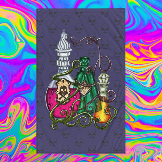 poison fabric print