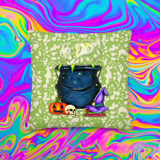 BOO! cauldron Premium cushion