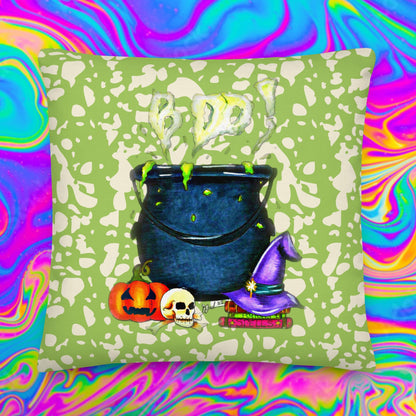 BOO! cauldron Premium cushion