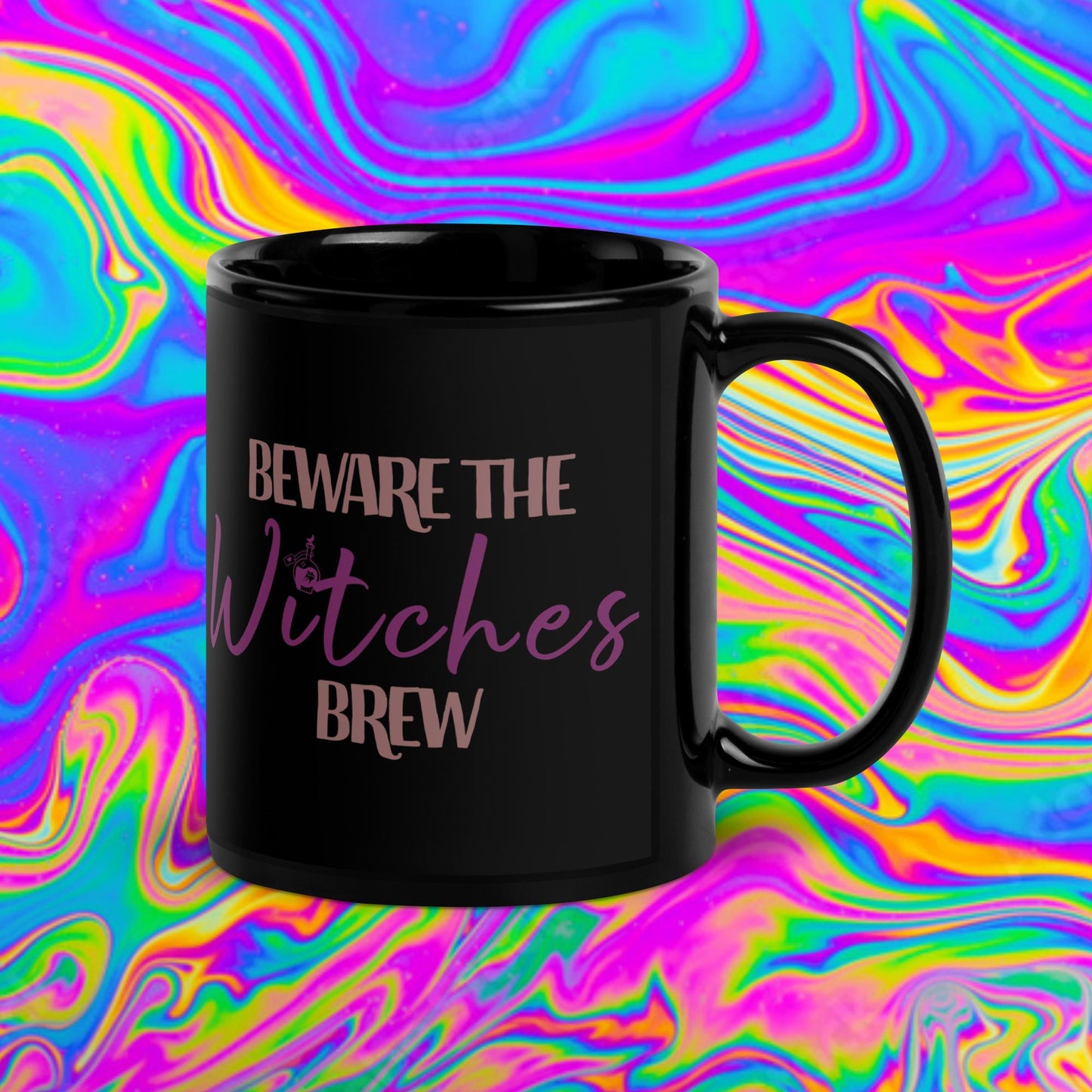 potion bottles Black Glossy Mug