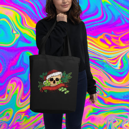 Merry Christmas skull Eco Tote Bag