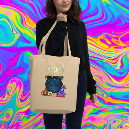 BOO! cauldron Tote Bag
