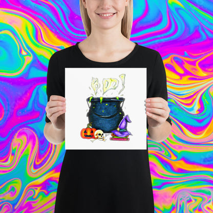 BOO! cauldron print