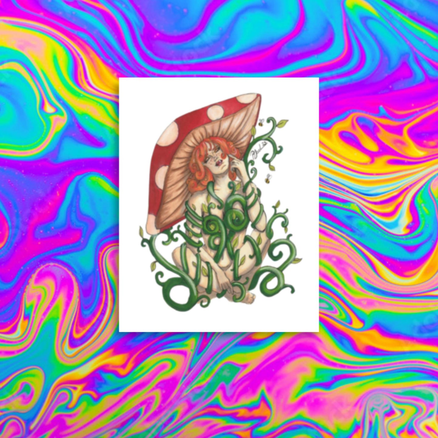 Toadstool Beauty Print