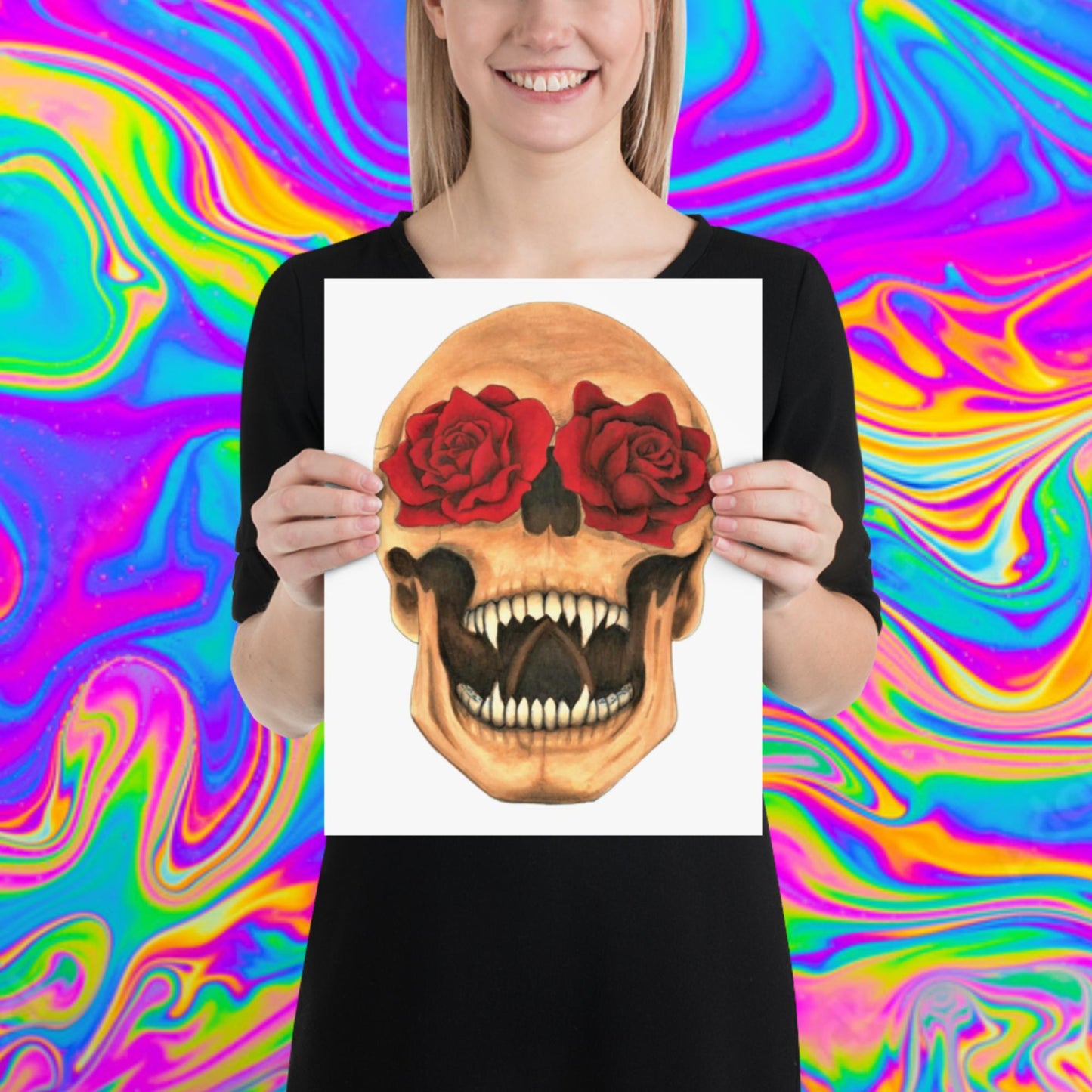 beauty from within skull print