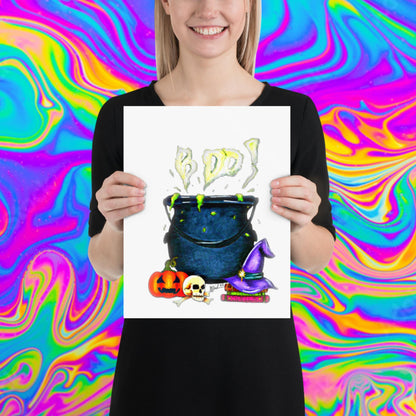 BOO! cauldron print