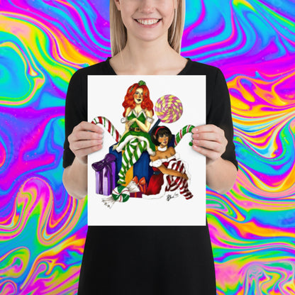 Santa's little helpers print