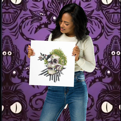 Beetle Skull Print