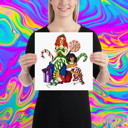 Santa's little helpers print