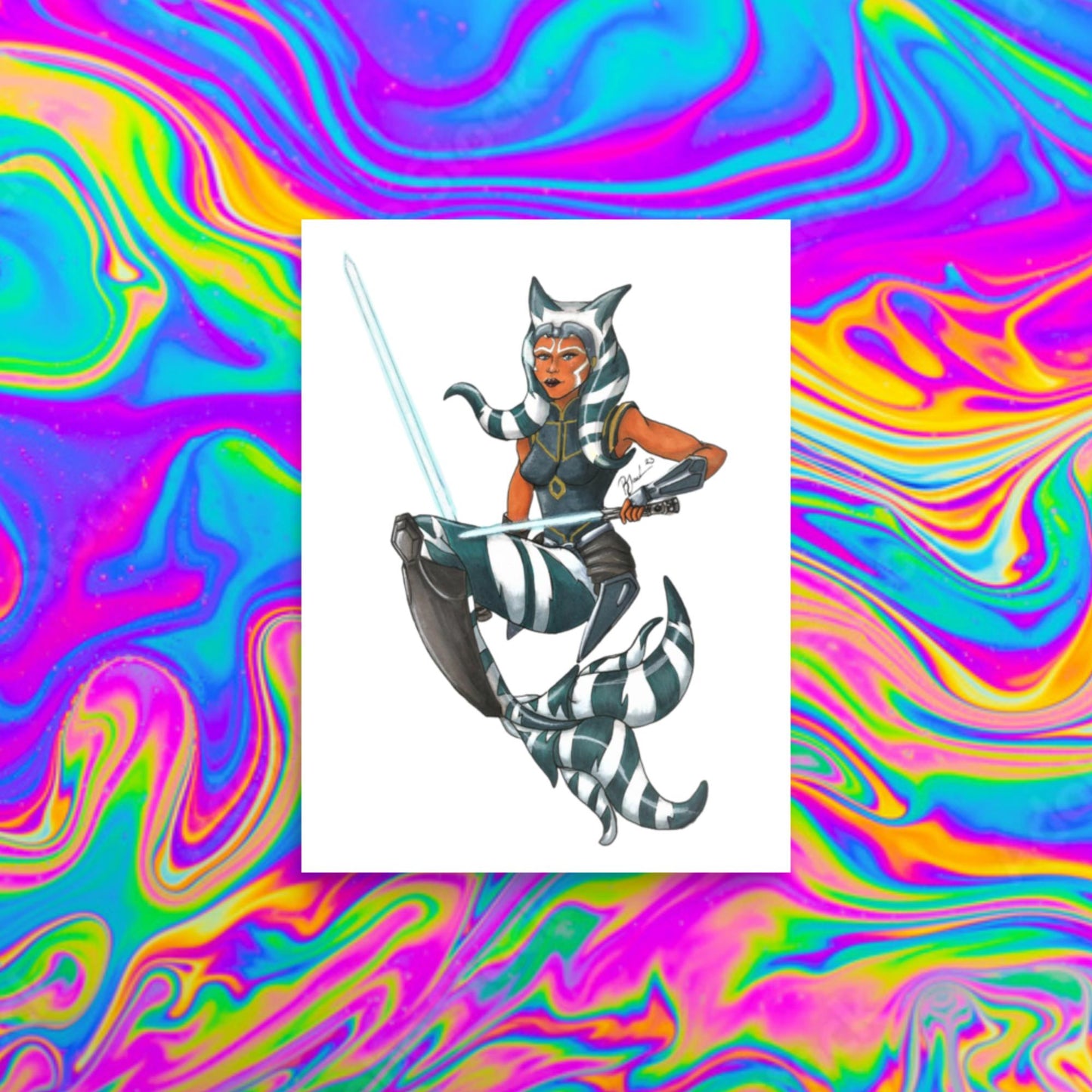 Ahsoka mermaid print