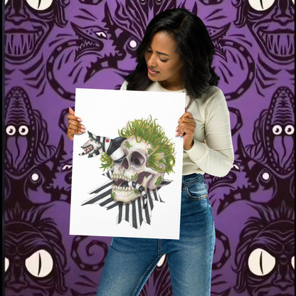 Beetle Skull Print